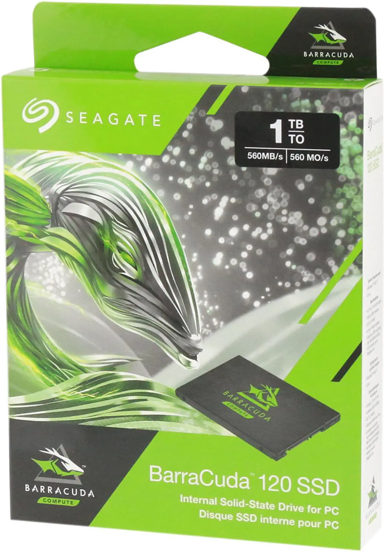 Alt view image 7 of 7 - Seagate Barracuda 120 SSD 1TB Internal Solid State Drive - 2.5 Inch SATA 6GB/s for Computer Desktop PC Laptop (ZA1000CM10003 Brown Box) - OEM
