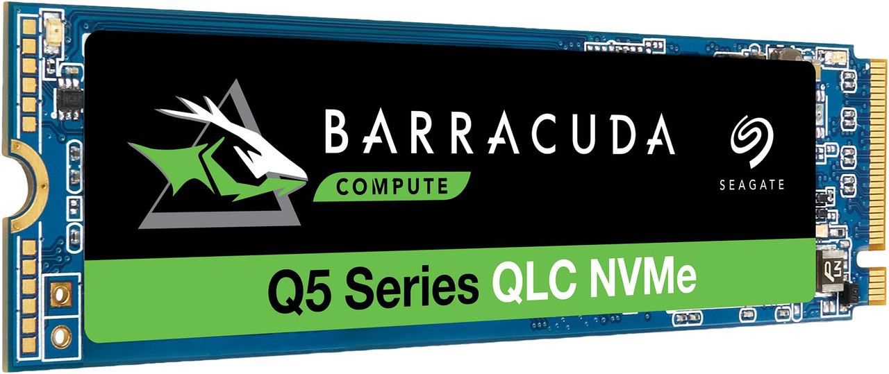 Alt view image 6 of 6 - Seagate BarraCuda Q5 M.2 2280 500GB PCIe Gen3 x4 NVMe 1.3 3D QLC Internal Solid State Drive (SSD) ZP500CV3A001