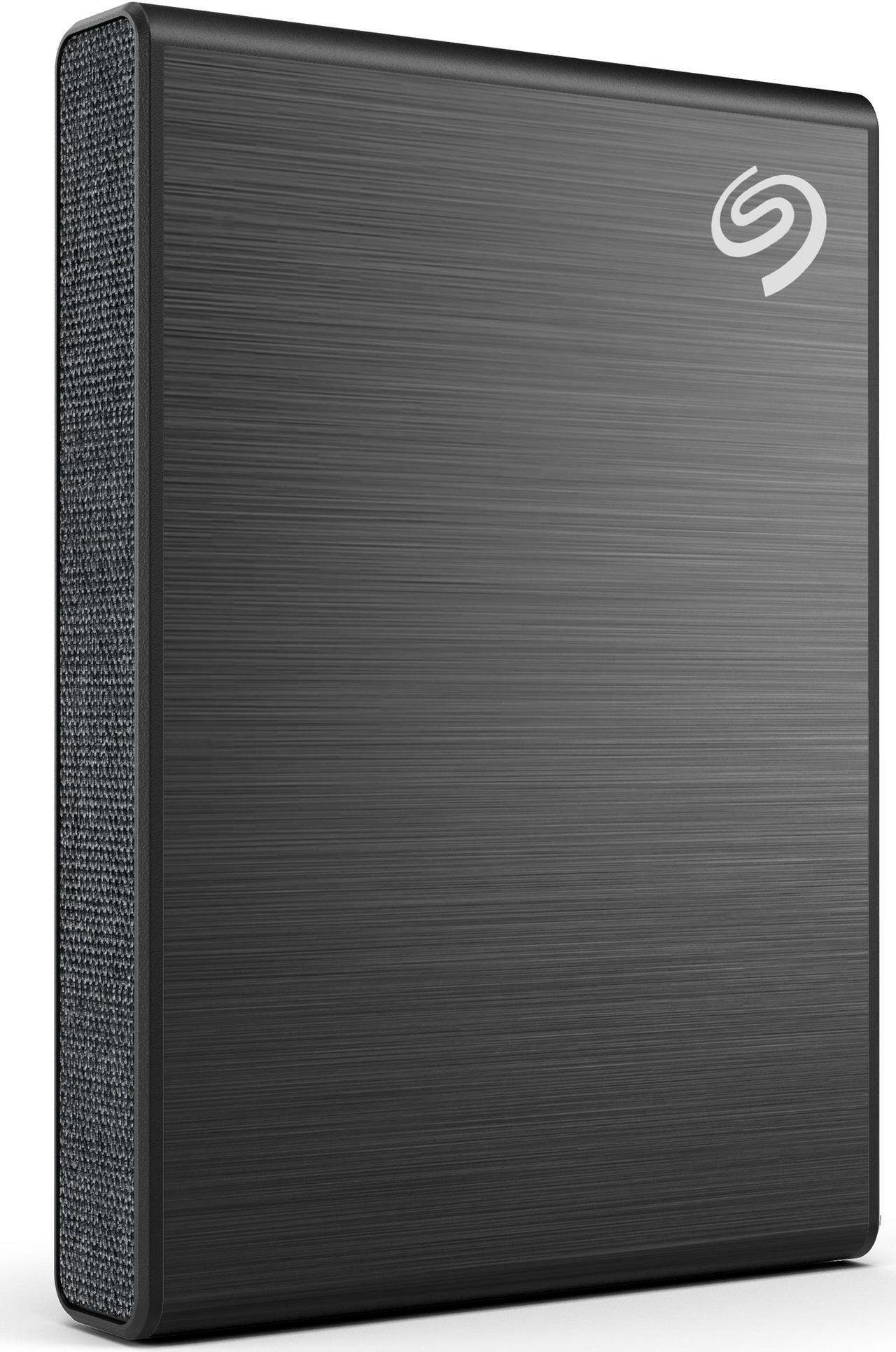 Seagate One Touch SSD 2TB External SSD Portable - Black, Speeds up to 1030MB/s, with Android App, 1yr Mylio Create, 4mo Adobe Creative Cloud Photography Plan and Rescue Services (STKG2000400)