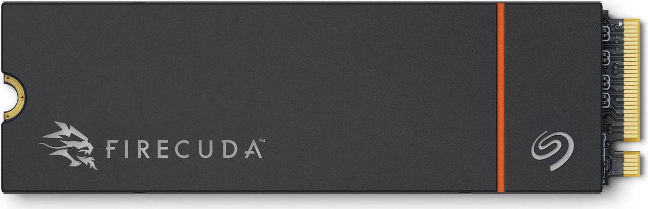 Seagate FireCuda 530R SSD with Heatsink 1TB Internal Solid State Drive -  M.2 PCIe Gen4 ×4 NVMe 1.4, speeds up to 7400MB/s, 1100TBW, 1.8M MTBF with Rescue Services (ZP1000GM3A073)