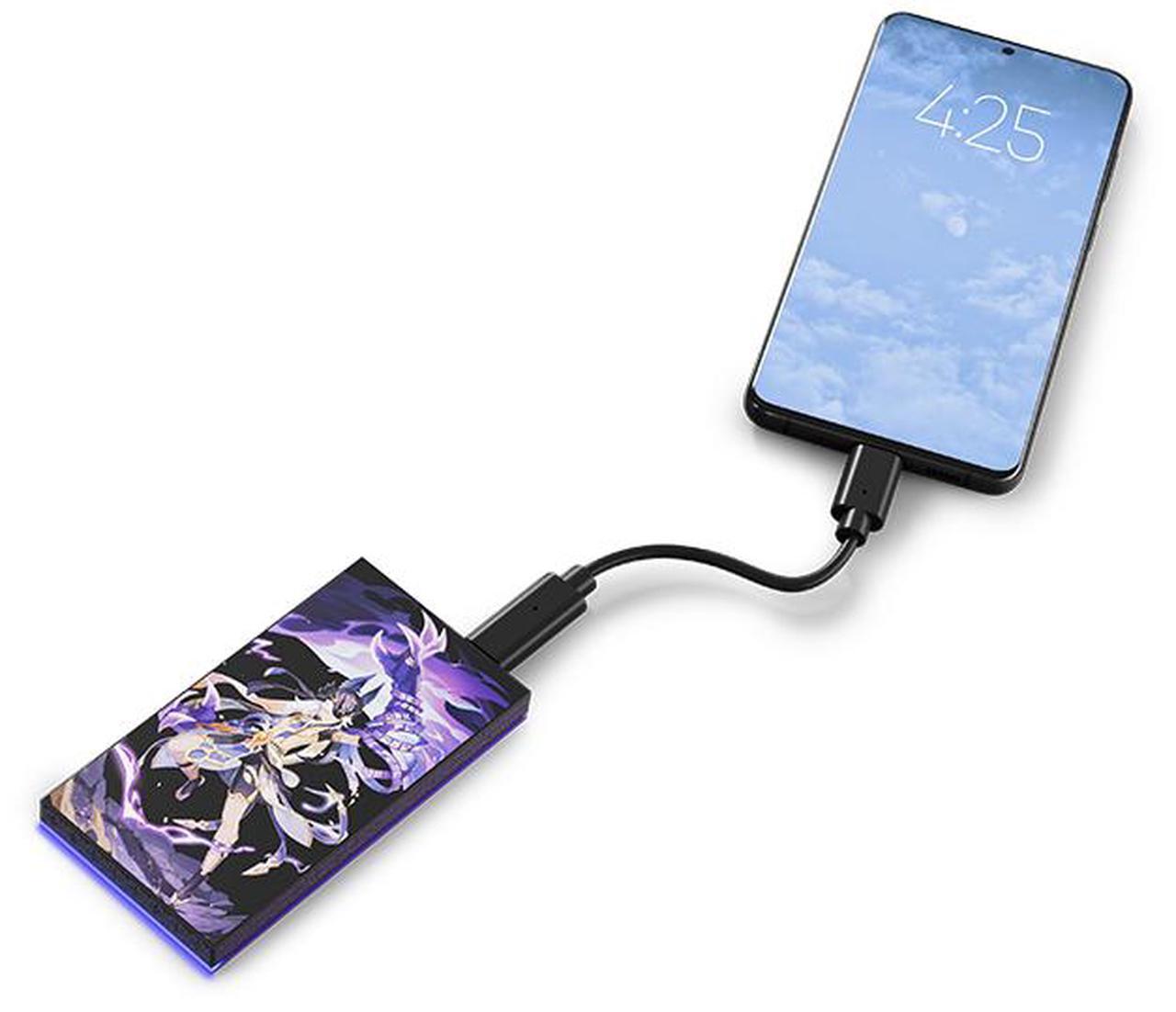 Alt view image 5 of 5 - Seagate Genshin Impact Limited Edition 1TB USB-C Portable SSD