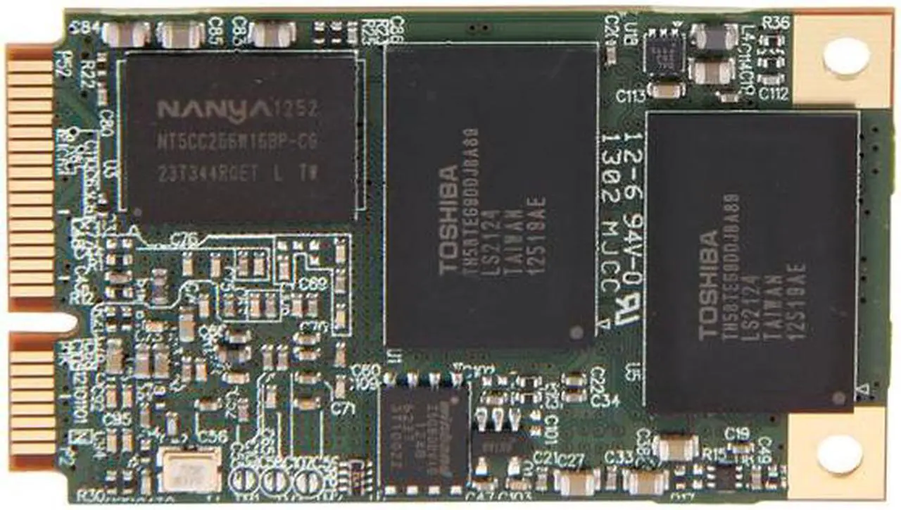 Alt view image 2 of 3 - Plextor M5M 256GB Mini-SATA (mSATA) MLC Internal Solid State Drive (SSD) PX-256M5M