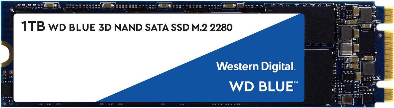 WD Blue 3D NAND 1TB Internal SSD - SATA III 6Gb/s M.2 2280 Solid State Drive - WDS100T2B0B