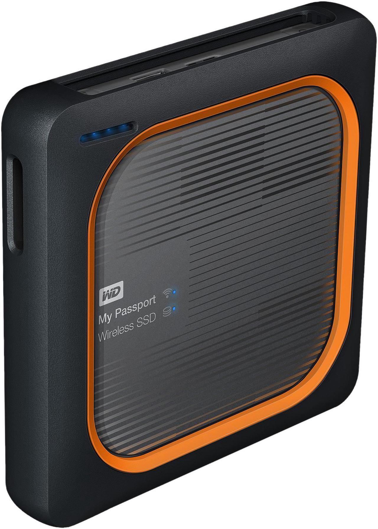 Alt view image 3 of 10 - WD 500GB My Passport Wireless SSD External Portable Drive - One-touch SD Card Backup, AC Wi-Fi, USB 3.0, Mobile Access & 4K Streaming