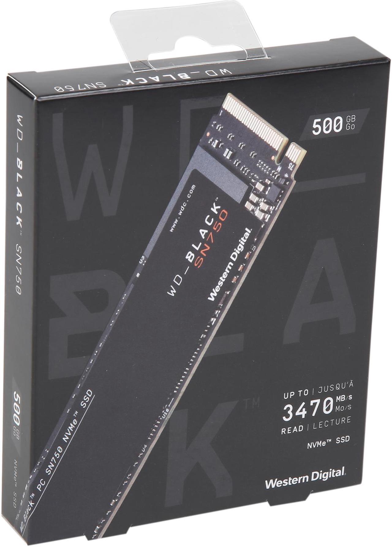 Alt view image 6 of 6 - Western Digital WD BLACK SN750 NVMe M.2 2280 500GB PCI-Express 3.0 x4 64-layer 3D NAND Internal Solid State Drive (SSD) WDS500G3X0C