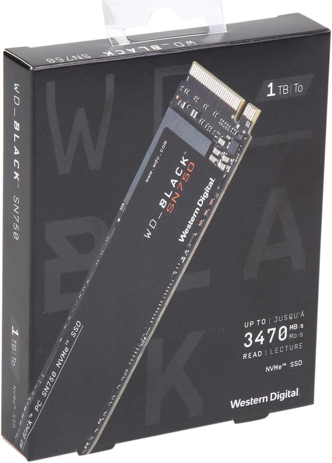 Alt view image 6 of 6 - Western Digital WD BLACK SN750 NVMe M.2 2280 1TB PCI-Express 3.0 x4 64-layer 3D NAND Internal Solid State Drive (SSD) WDS100T3X0C