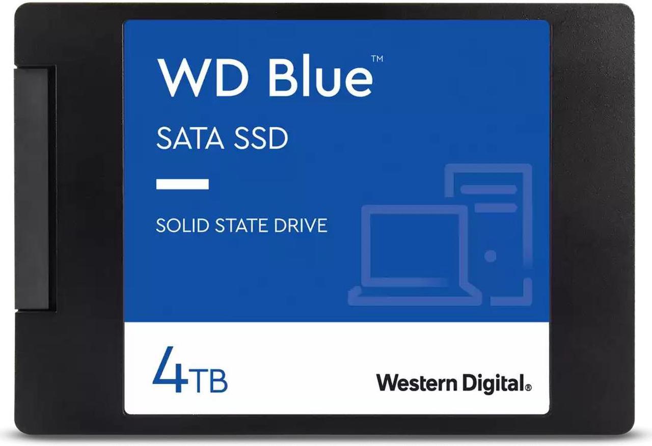 Main image of Western Digital Blue 2.5" 4TB SATA III 3D NAND Internal Solid State Drive (SSD) WDS400T2B0A