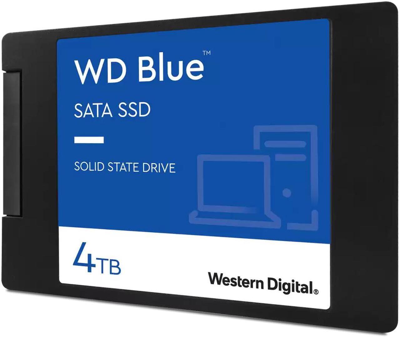 Alt view image 3 of 3 - Western Digital Blue 2.5" 4TB SATA III 3D NAND Internal Solid State Drive (SSD) WDS400T2B0A