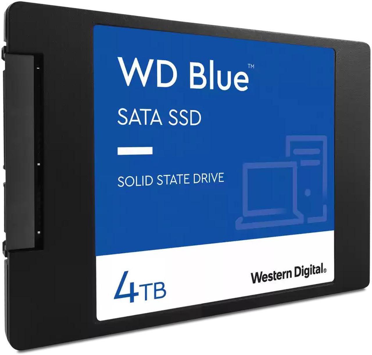 Alt view image 2 of 3 - Western Digital Blue 2.5" 4TB SATA III 3D NAND Internal Solid State Drive (SSD) WDS400T2B0A