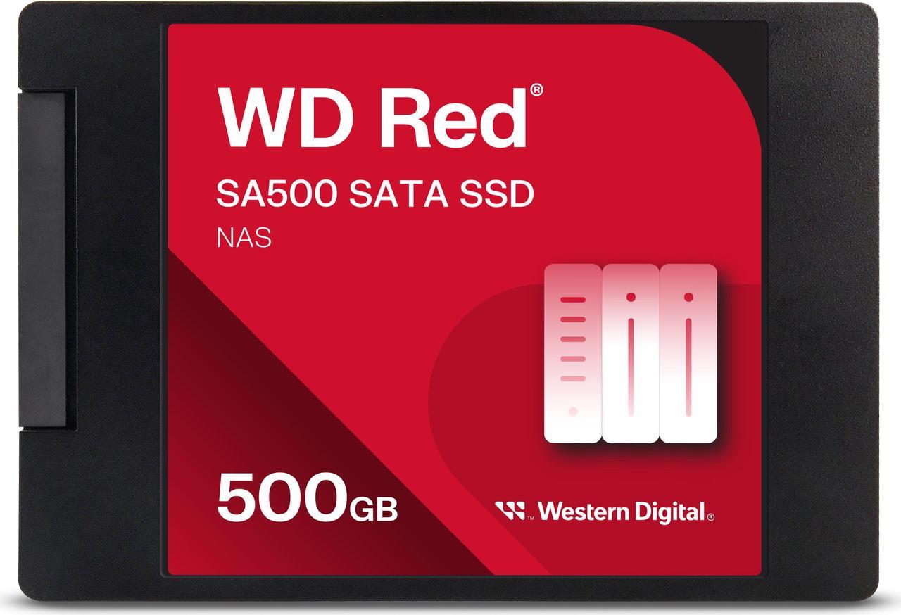 Western Digital WD Red SA500 2.5" 500GB SATA III 3D NAND Internal Solid State Drive (SSD) WDS500G1R0A