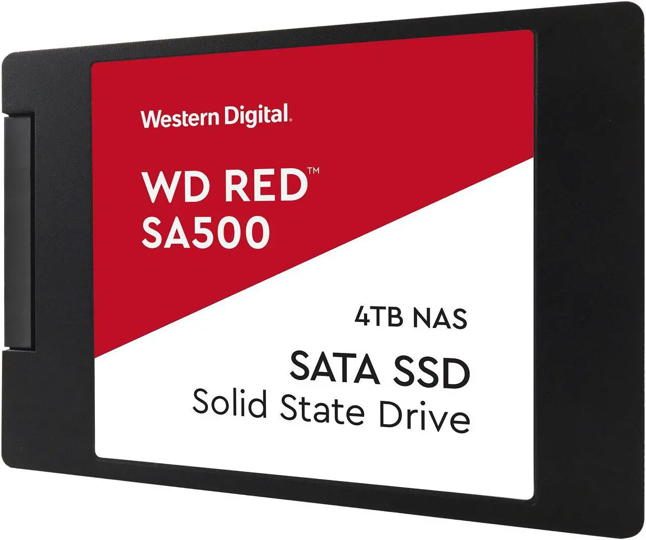 Alt view image 2 of 4 - Western Digital WD Red SA500 2.5" 4TB SATA III 3D NAND Internal Solid State Drive (SSD) WDS400T1R0A