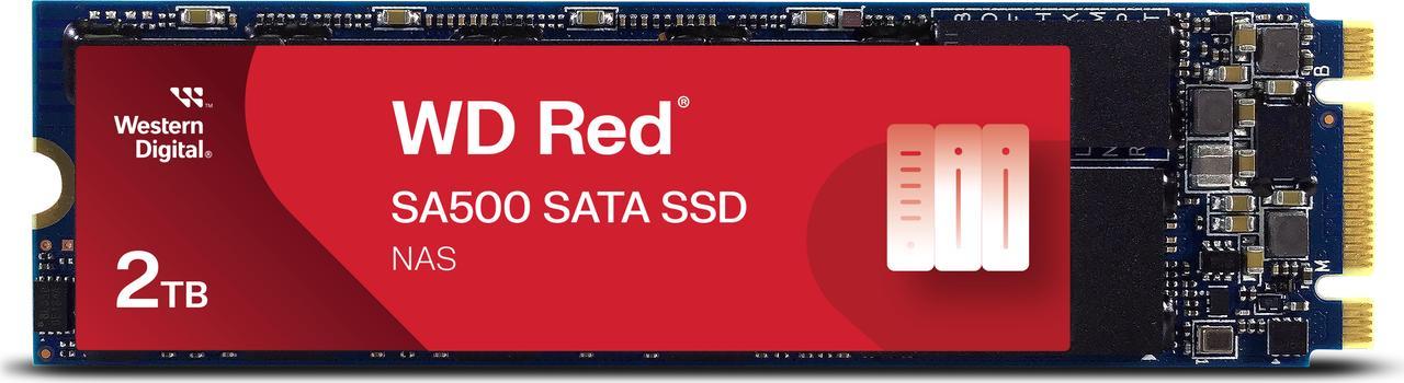 Western Digital WD Red SA500 M.2 2280 2TB SATA III 3D NAND Internal Solid State Drive (SSD) WDS200T1R0B