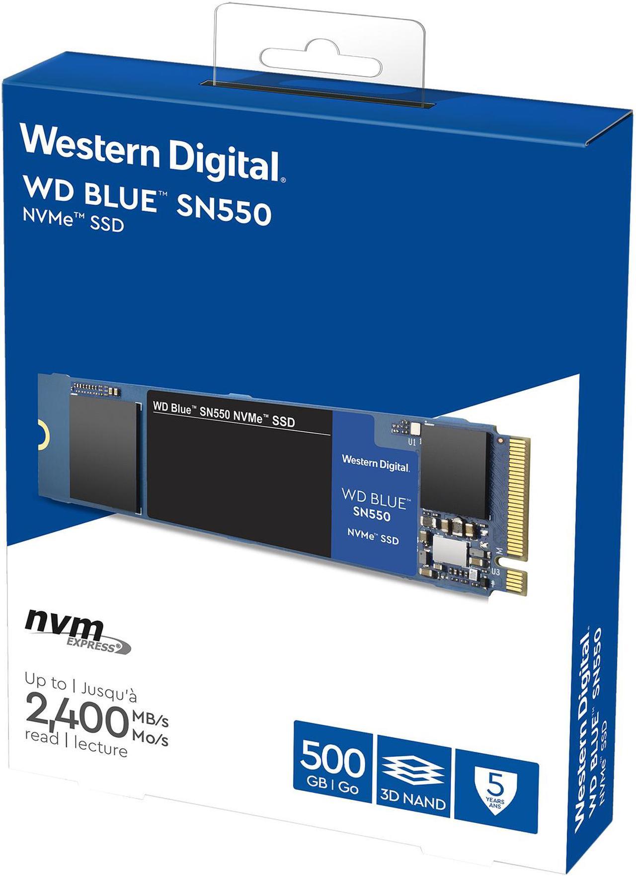 Alt view image 4 of 4 - Western Digital WD Blue SN550 NVMe M.2 2280 500GB PCI-Express 3.0 x4 3D NAND Internal Solid State Drive (SSD) WDS500G2B0C