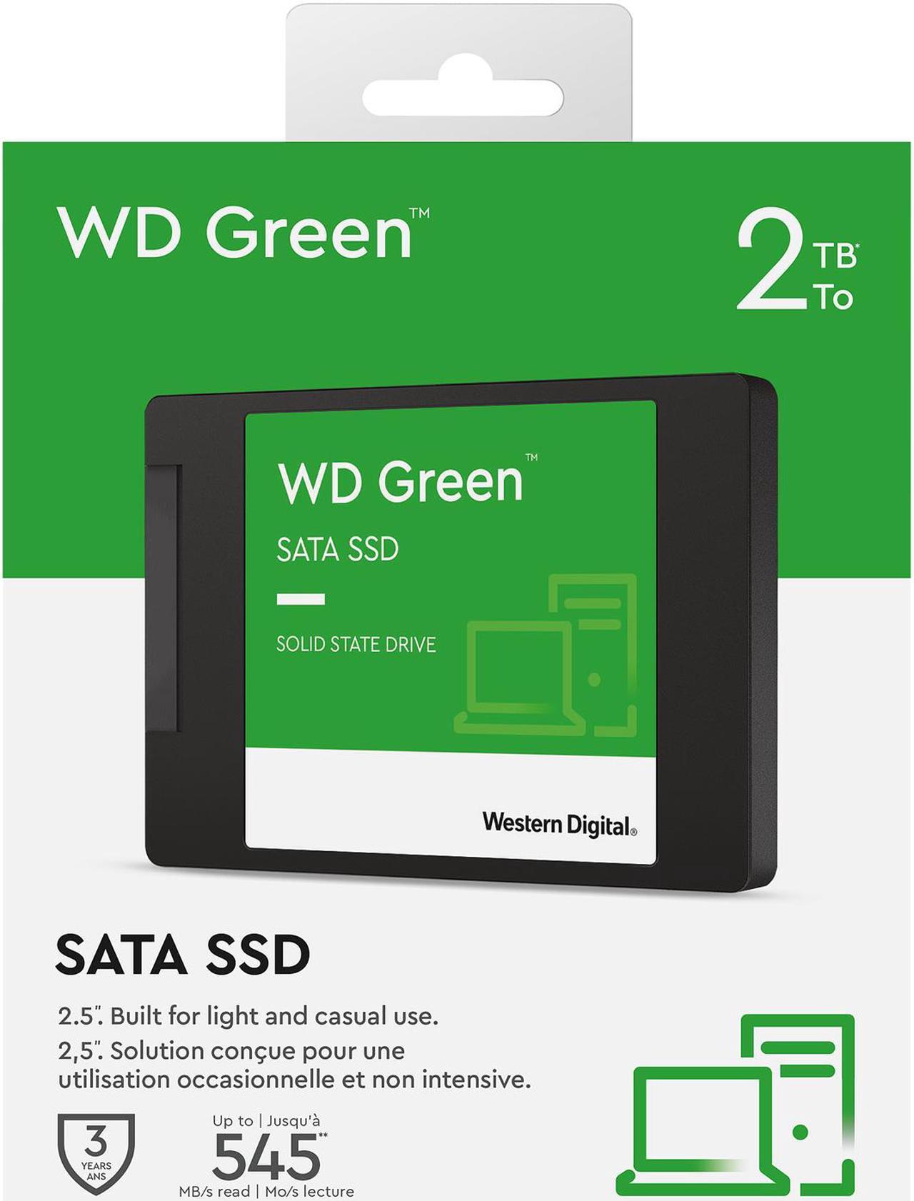 Alt view image 5 of 5 - WD Green 2TB Internal SSD Solid State Drive - SATA 6Gb/s 2.5 Inch - WDS200T2G0A