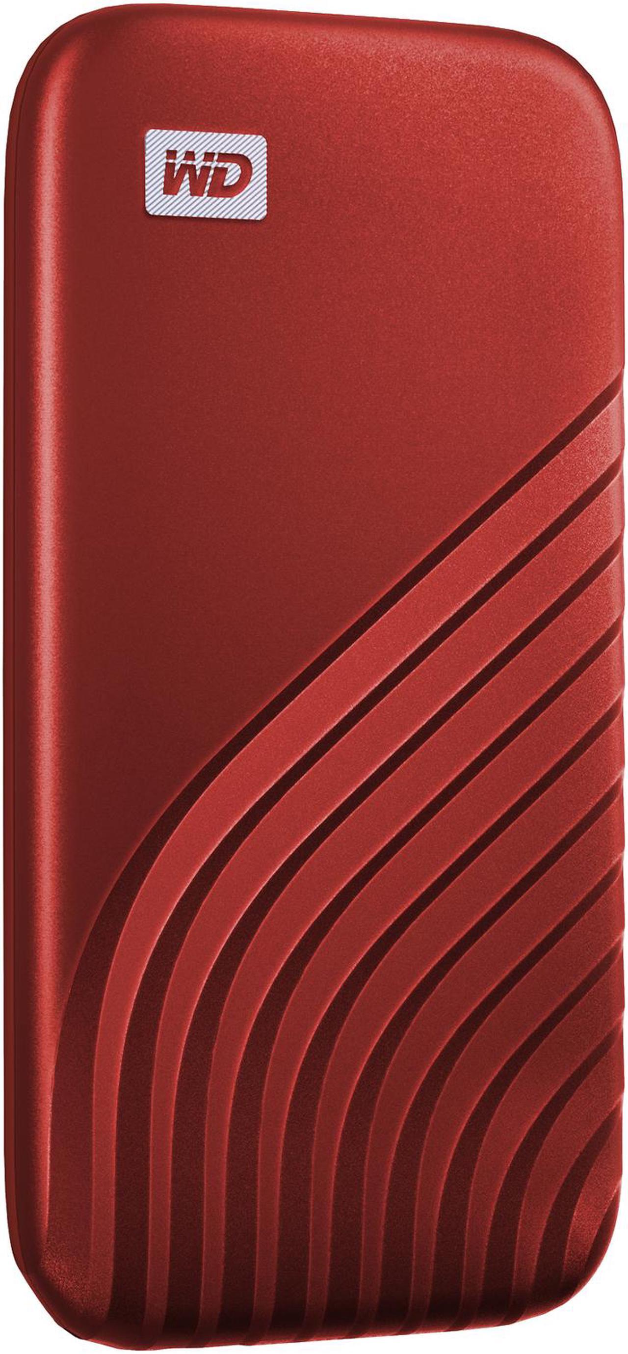 Alt view image 3 of 7 - WD 1TB My Passport SSD External Portable Drive, Red, Up to 1,050 MB/s - WDBAGF0010BRD-WESN
