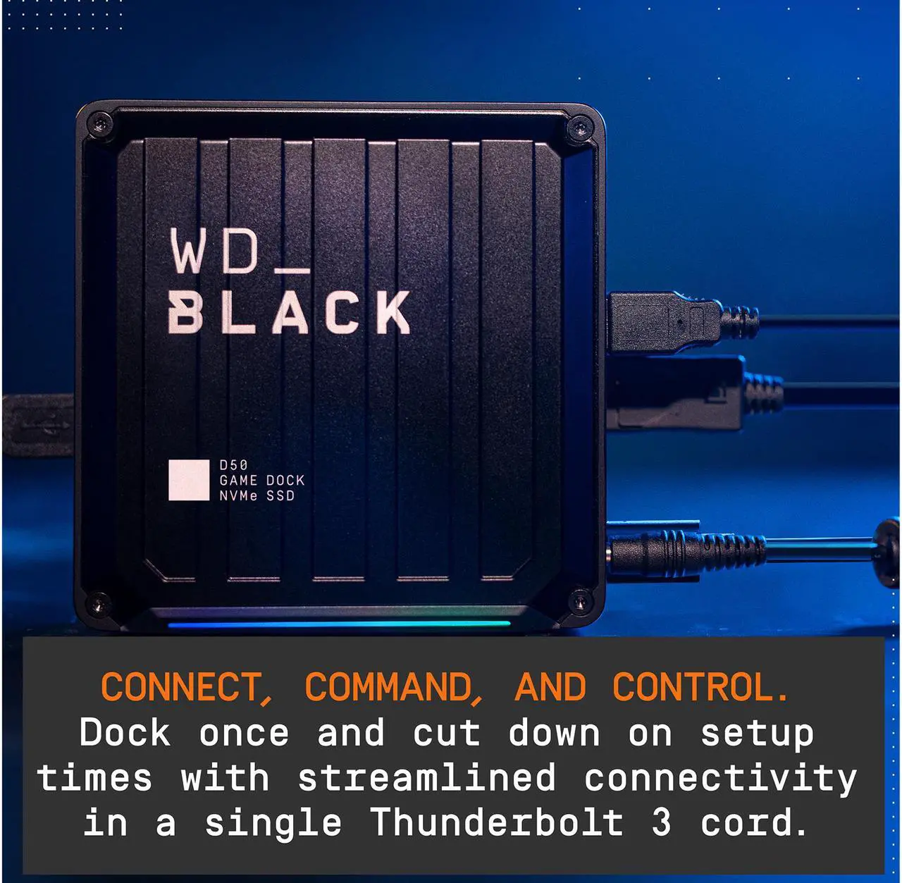 Alt view image 9 of 12 - WD Black 1TB D50 Game Dock NVMe SSD - WDBA3U0010BBK-NESN