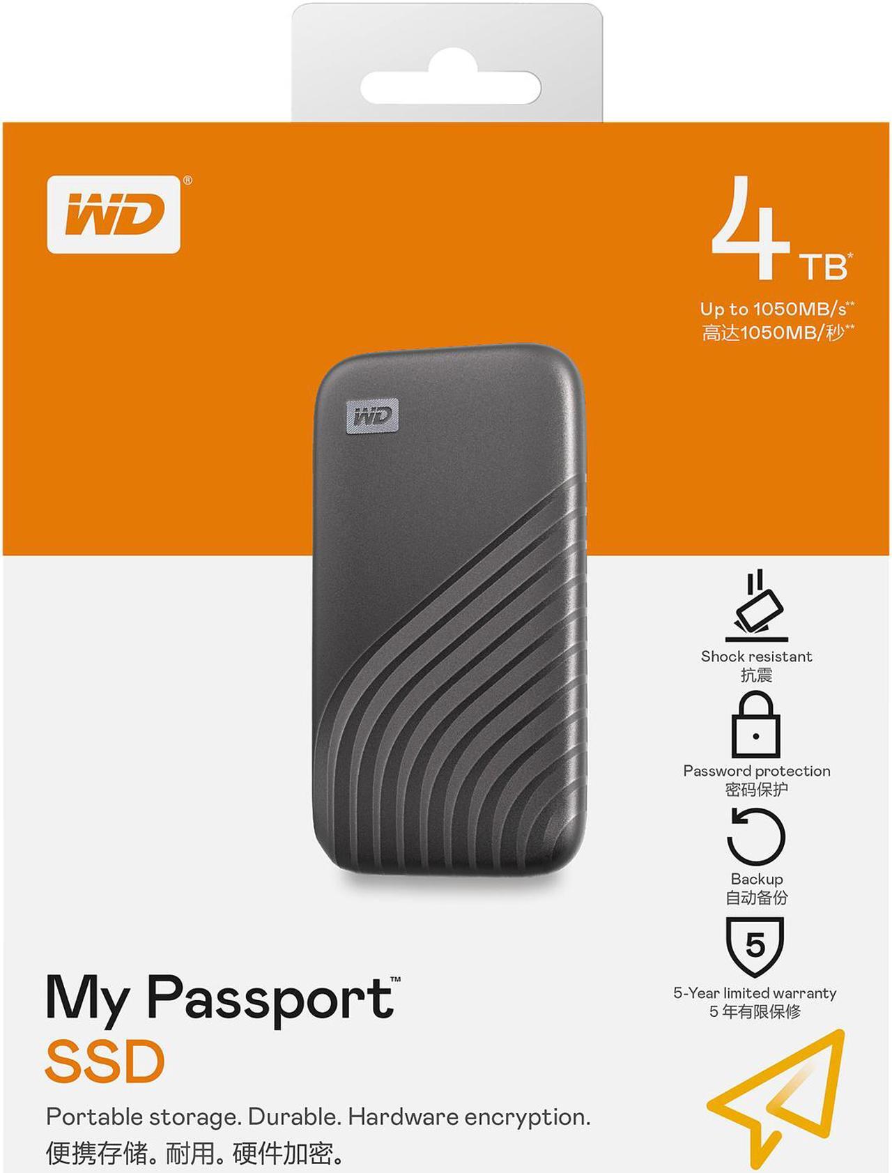 Alt view image 11 of 11 - Western Digital My Passport SSD 4TB USB 3.2 Gen2, USB-C Portable Storage