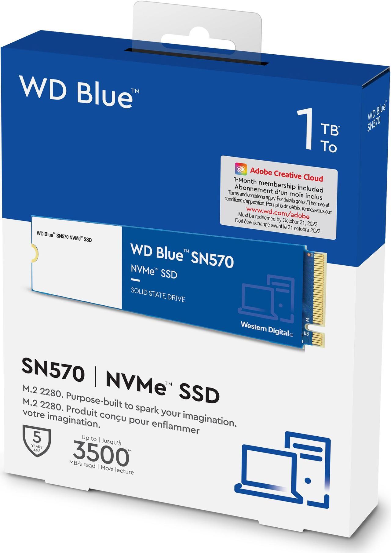 Alt view image 5 of 11 - Western Digital WD Blue SN570 NVMe M.2 2280 1TB PCI-Express 3.0 x4, NVMe v1.4 TLC Internal Solid State Drive (SSD) WDS100T3B0C