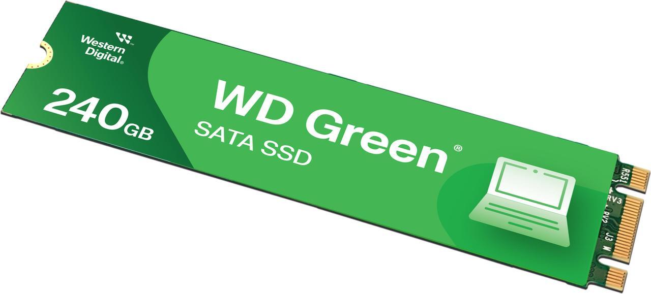 Alt view image 2 of 3 - Western Digital Green M.2 2280 240GB SATA III Internal Solid State Drive (SSD) WDS240G3G0B