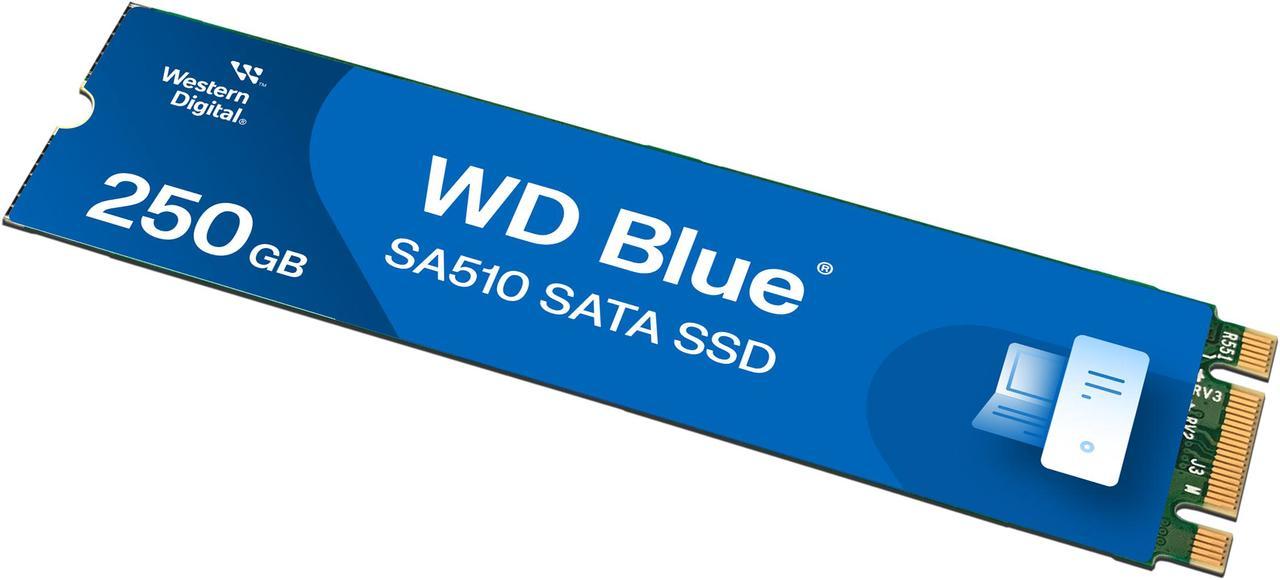 Alt view image 3 of 9 - WD Blue 250GB SA510 M.2 Internal Solid State Drive SSD - WDS250G3B0B