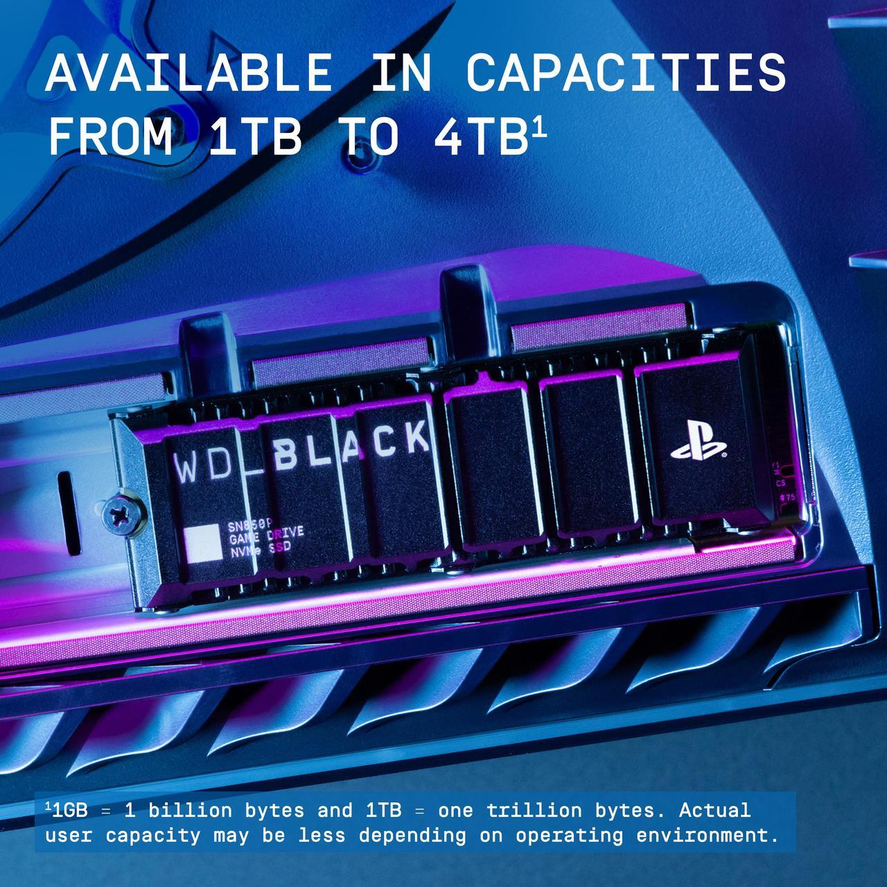 Alt view image 6 of 8 - Western Digital WD_BLACK™ SN850P 1TB NVMe™ SSD for PS5™ consoles M.2 2280 PCI-Express 4.0 x4 Internal Solid State Drive (SSD) WDBBYV0010BNC-WRSN