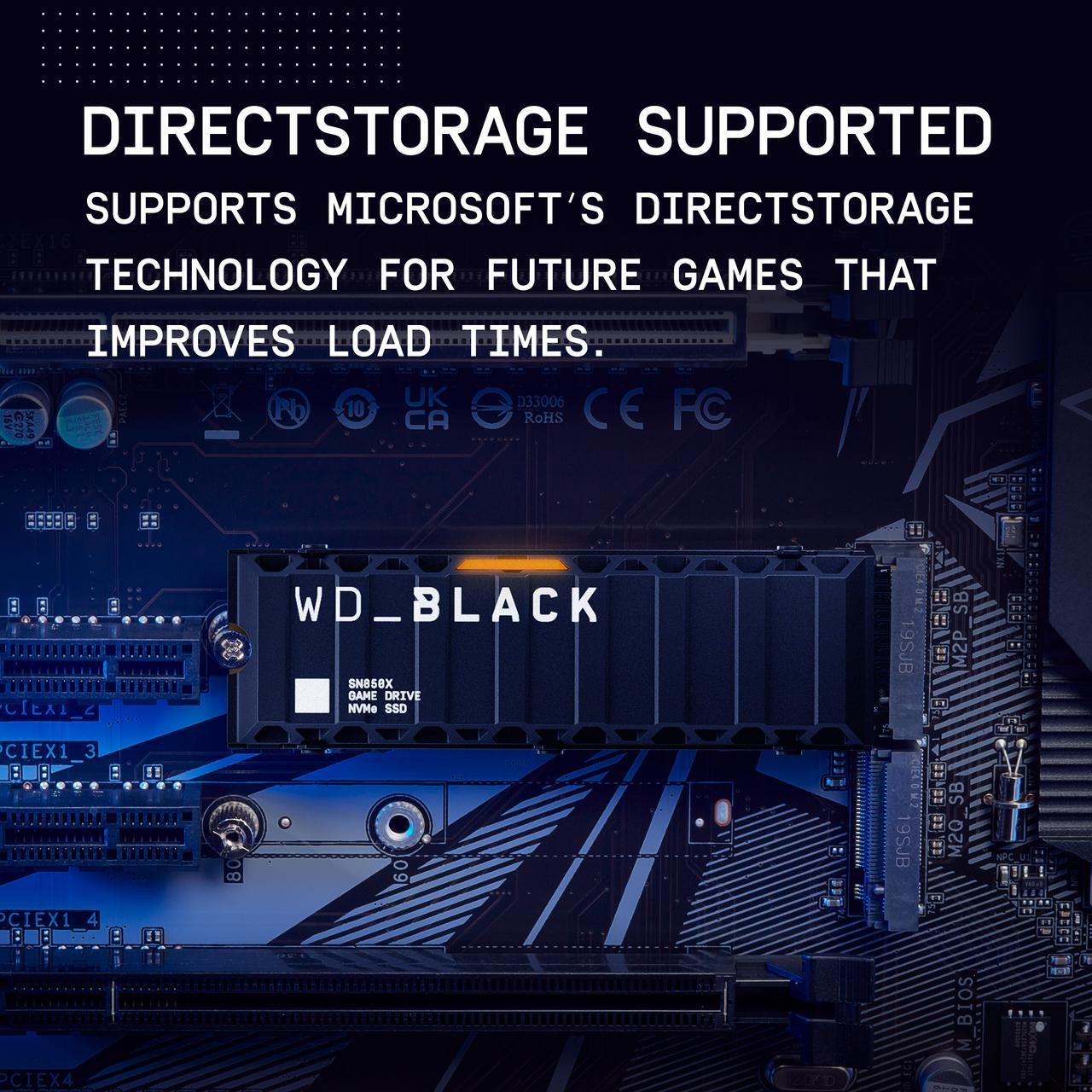 WD_BLACK SN850 500GB NVMe SSD Con Dissipatore - PCIe Gen4 Fino A 7000MB/s - Compatibile Con PlayStation 5 E PC Gaming