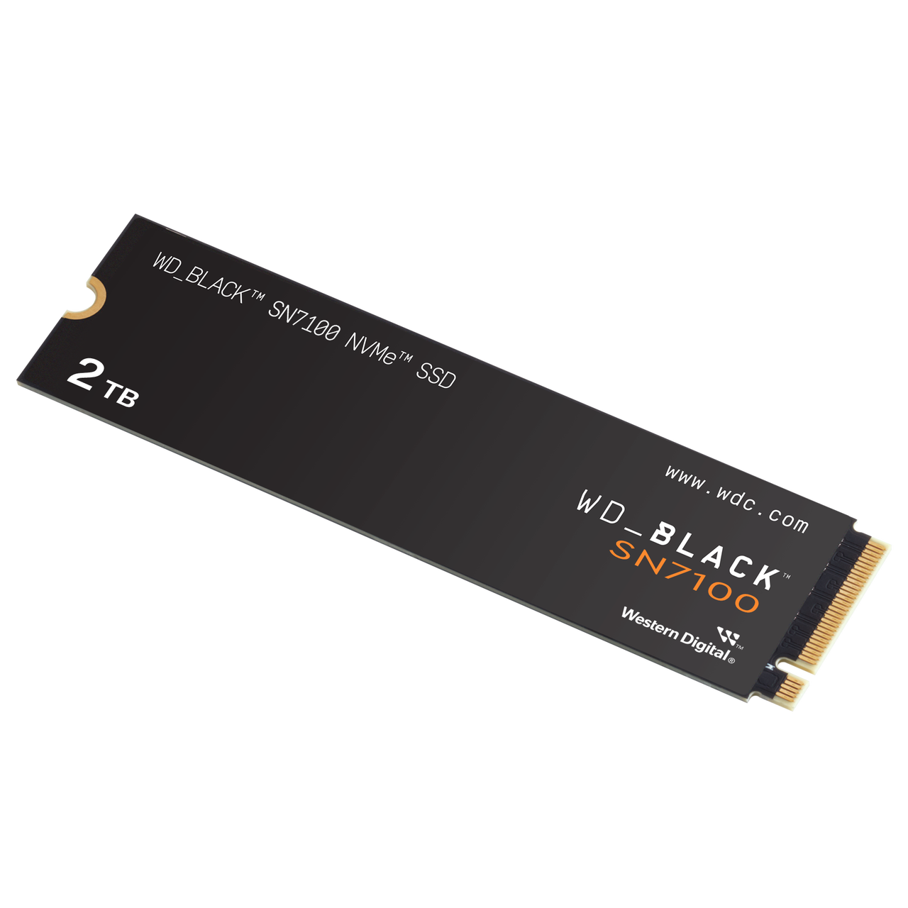 WD_BLACK SN7100 2TB SSD NVMe Interno M.2 2280 – Lettura 7250 MB/s, TLC 3D NAND (Ricondizionato)