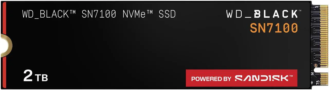 WD_BLACK SN7100 M.2 2280 2TB PCI-Express 4.0 x4 TLC 3D NAND Internal Solid State Drive