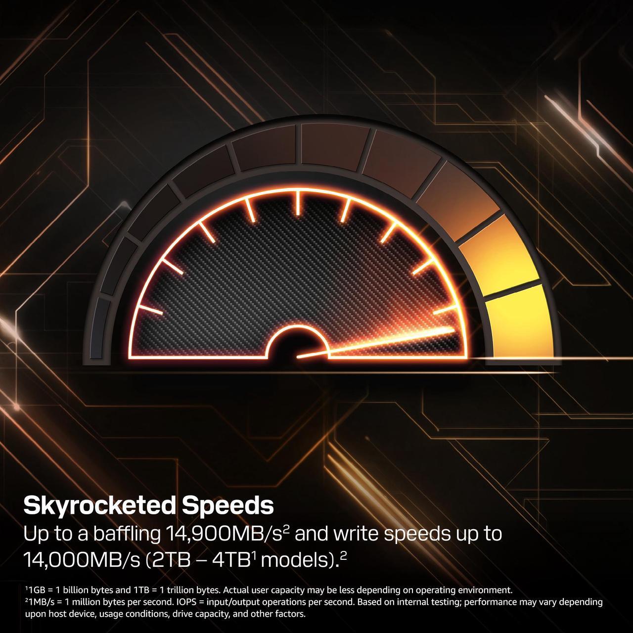 Alt view image 4 of 11 - 4TB* WD_BLACK™ SN8100 PCIe® 5.0x4 NVMe™ M.2 SSD - WDS400T1X0M-00CMT0