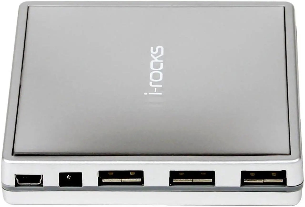 Alt view image 4 of 6 - i-rocks IR-8100-SL 12-in-1 USB 2.0 Card Reader with 3-Port USB2.0 Hub