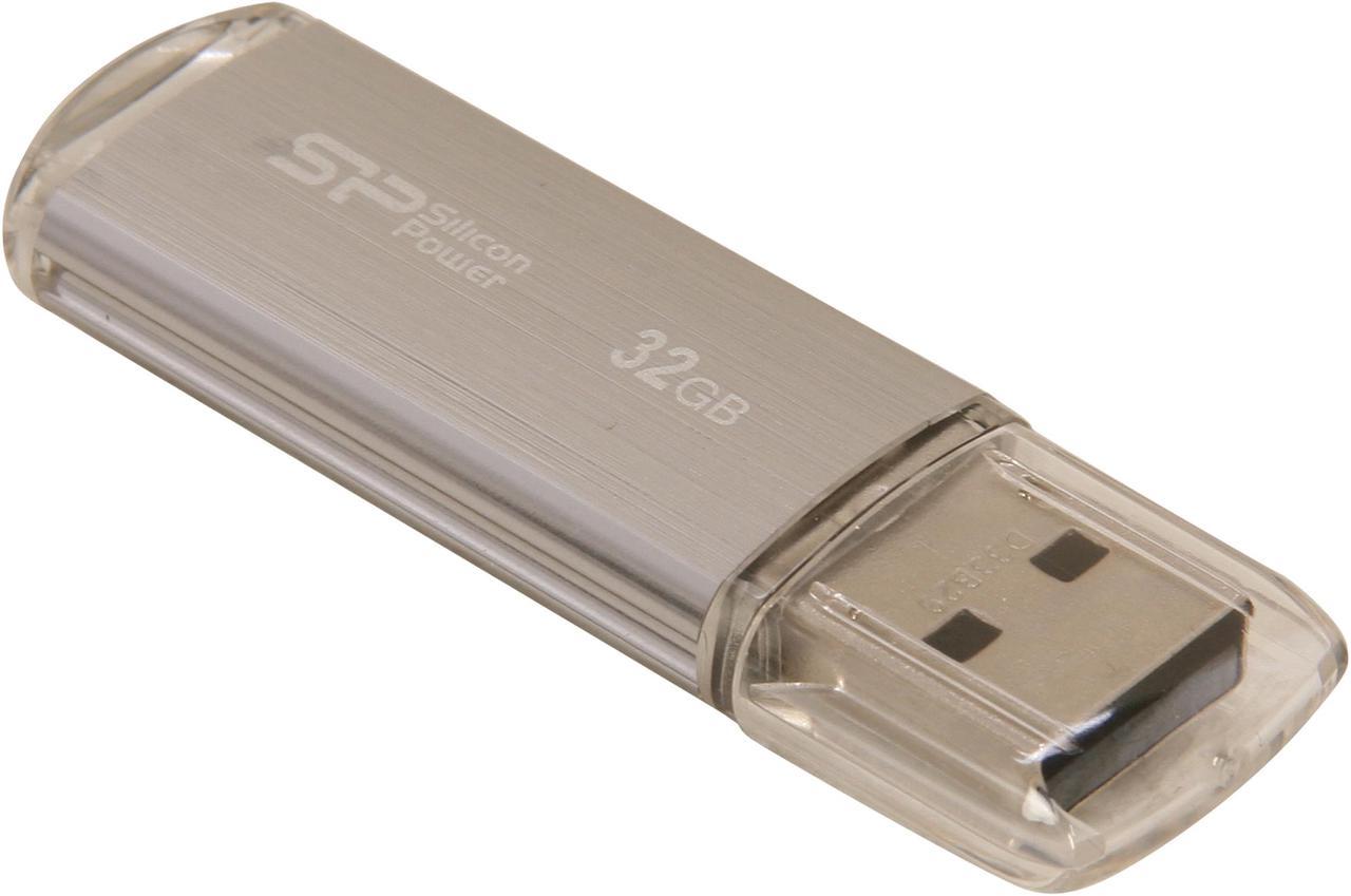 Silicon Power Ultima II-I Series 32GB USB 2.0 Flash Drive Model SP032GBUF2M01V1S