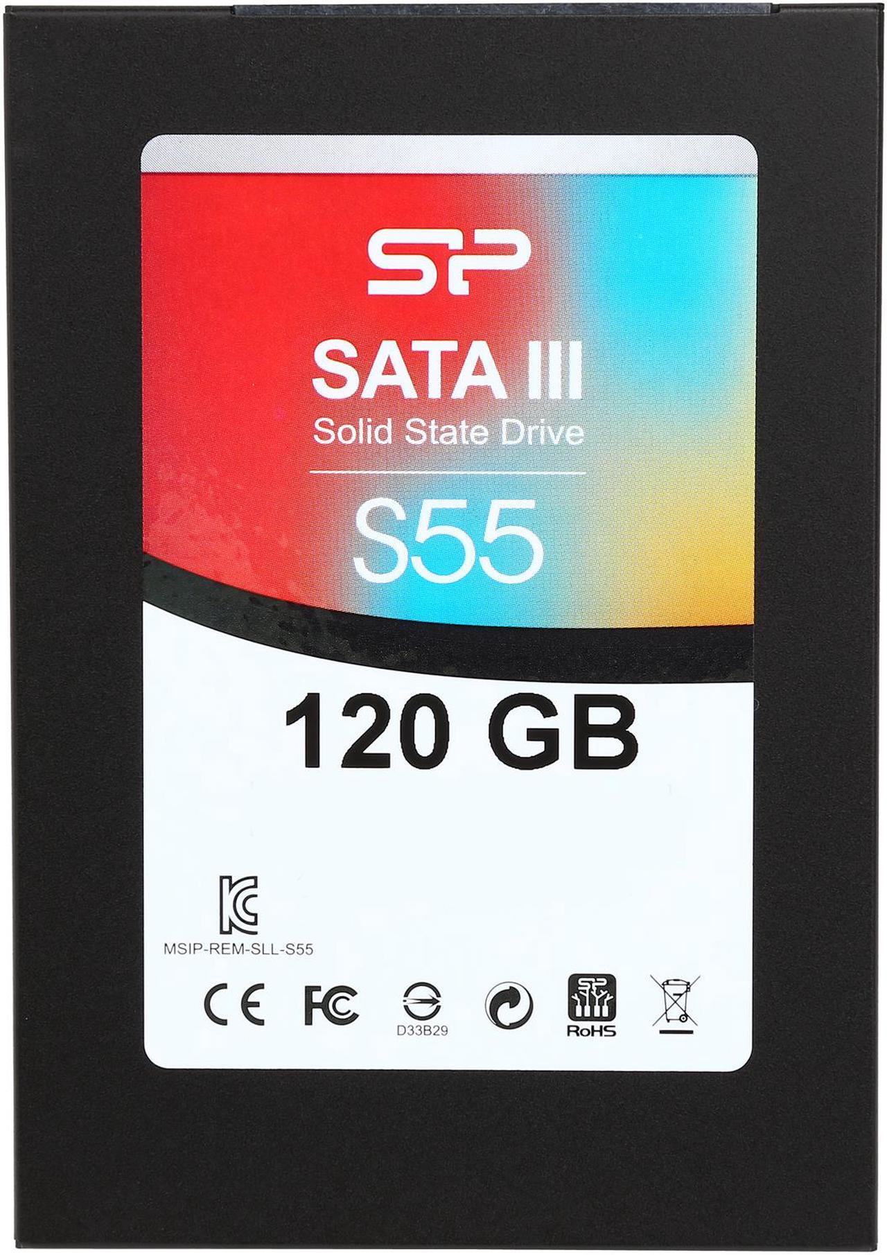 Alt view image 3 of 5 - Silicon Power Slim S55 2.5" 120GB SATA III TLC Internal Solid State Drive (SSD) SP120GBSS3S55S25