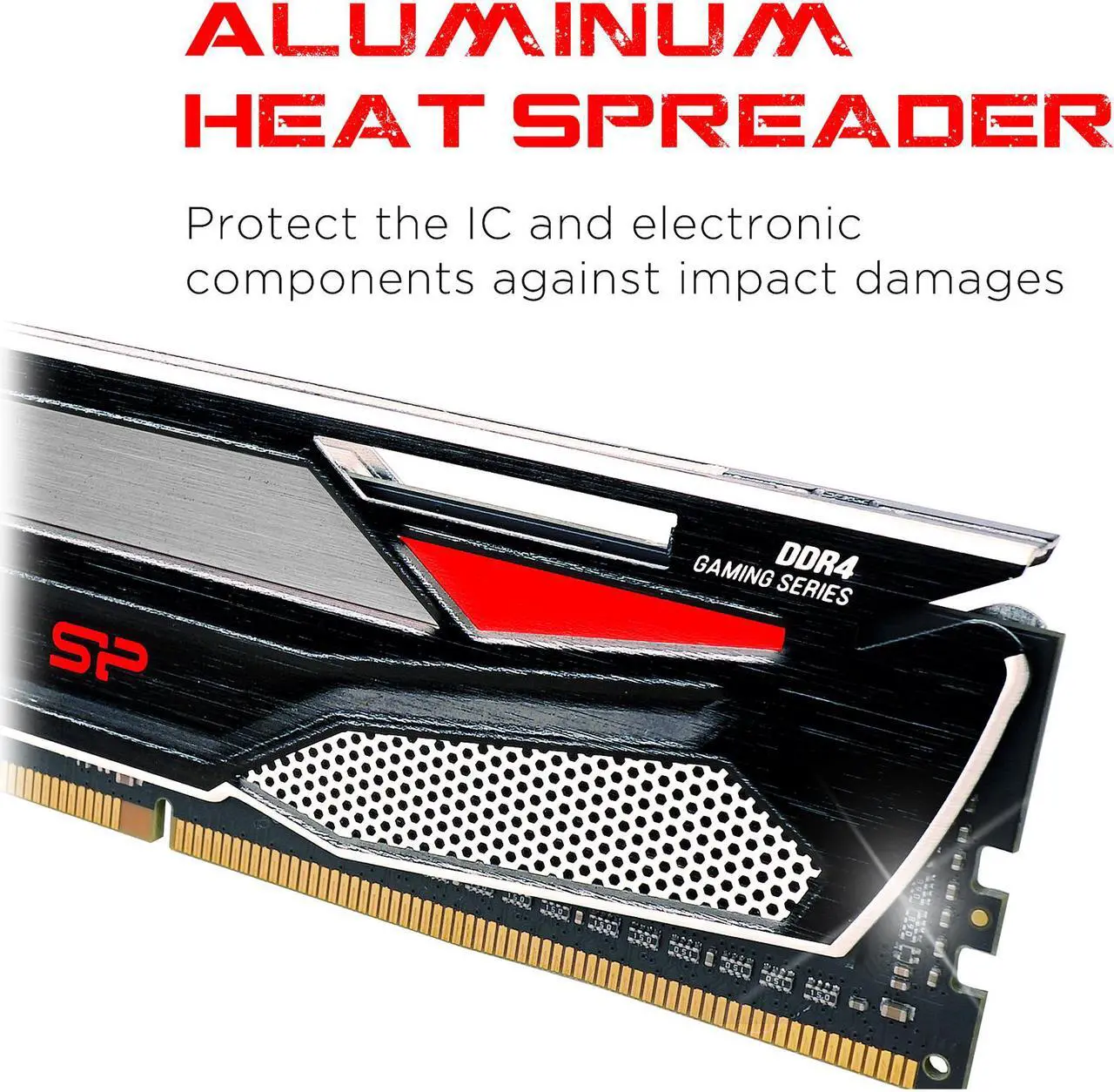 Alt view image 4 of 7 - Silicon Power 32GB (2 x 16GB) DDR4 3600 (PC4 28800) Desktop Memory Model SP032GXLZU360BDAAD