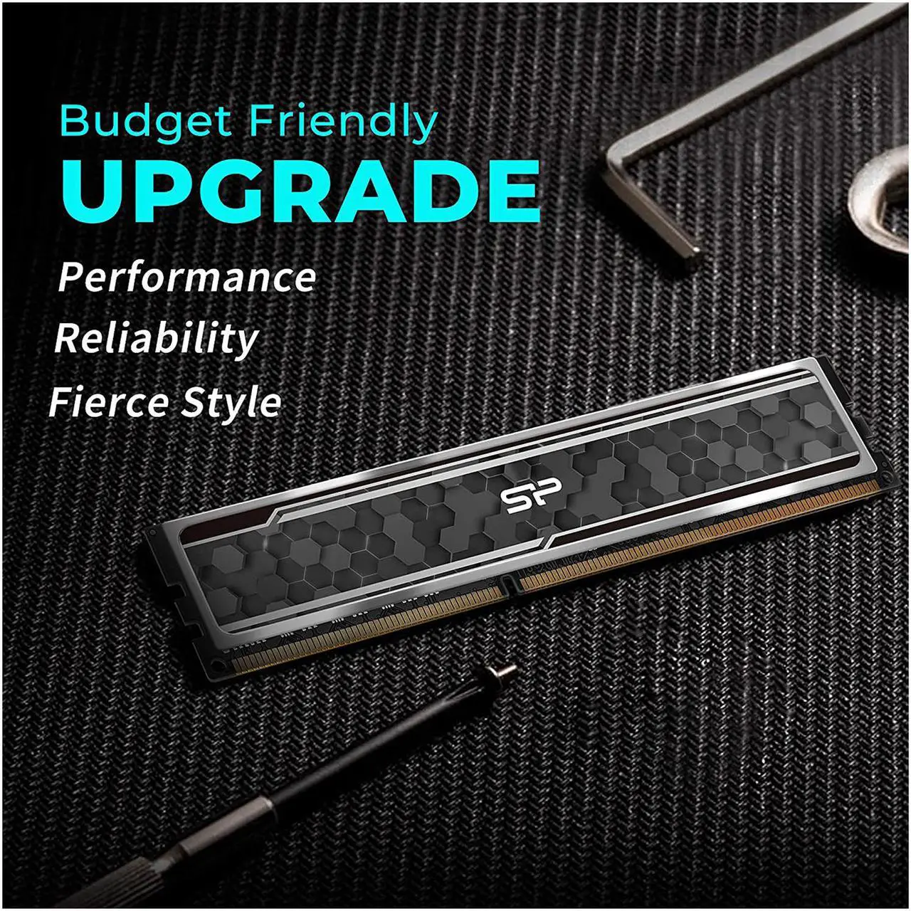 Alt view image 3 of 5 - Silicon Power 32GB (2 x 16GB) DDR4 3200 (PC4 25600) Desktop Memory Model SP032GXLZU320BDAJ7