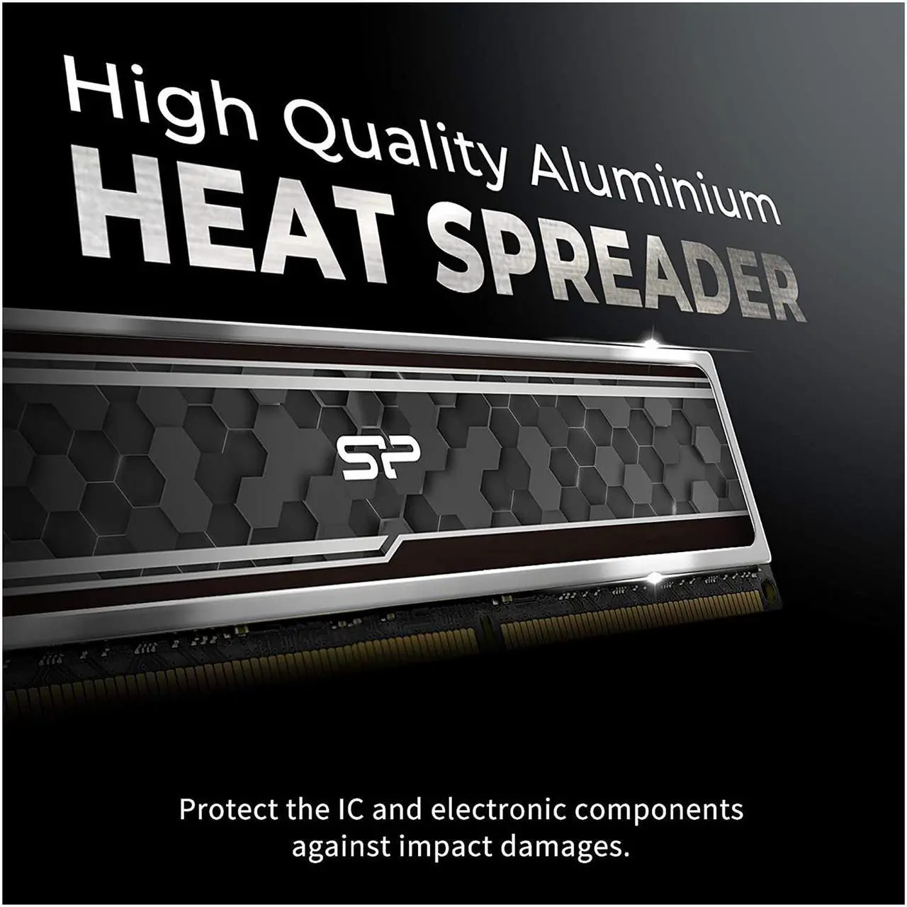 Alt view image 5 of 5 - Silicon Power 32GB (2 x 16GB) DDR4 3200 (PC4 25600) Desktop Memory Model SP032GXLZU320BDAJ7
