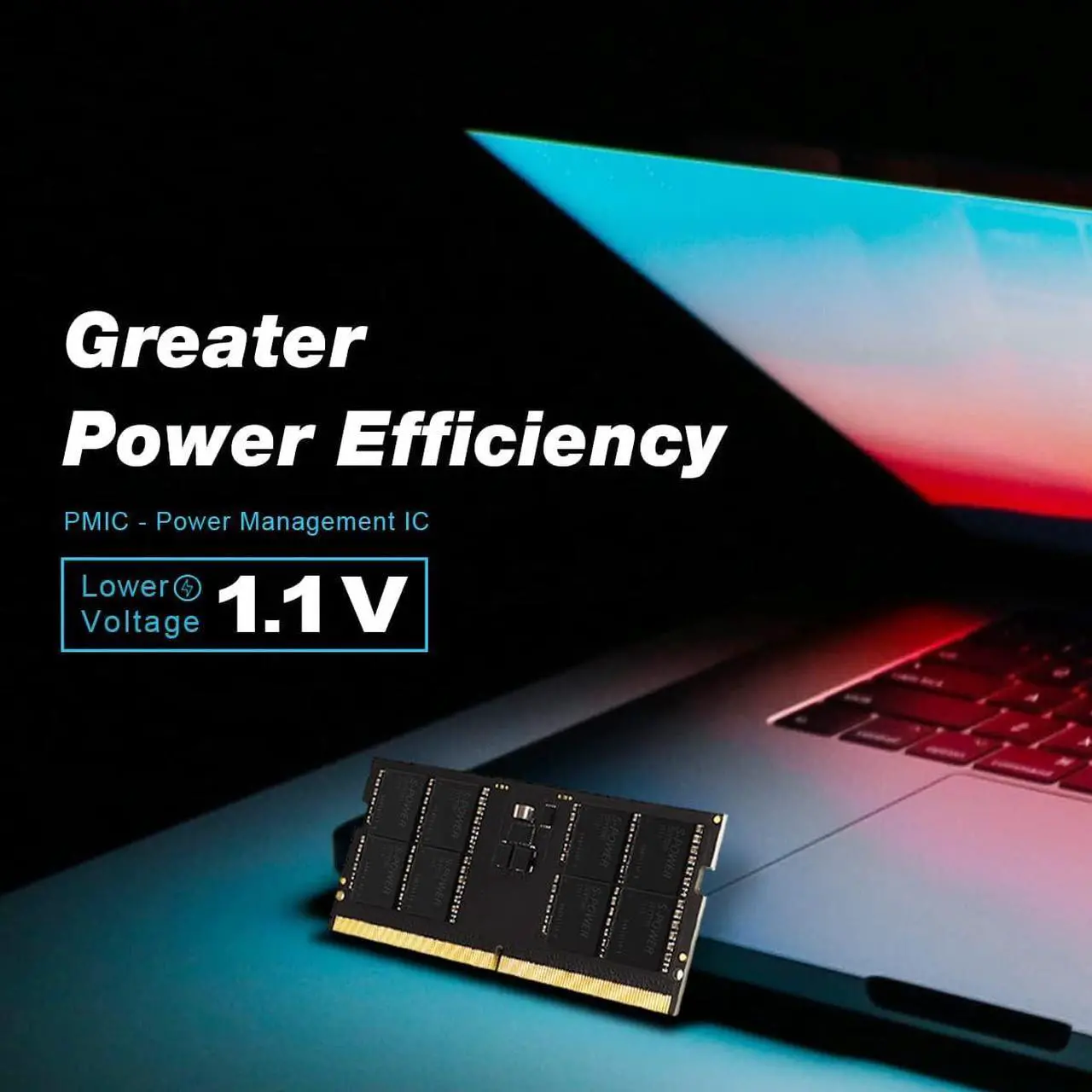 Alt view image 4 of 4 - Silicon Power DDR5 32GB Kit (2 x 16GB) 5600MHz (PC5-44800) CL46 1.1V SODIMM Non-ECC Laptop RAM Computer Memory SU032GBSVU560F22SN