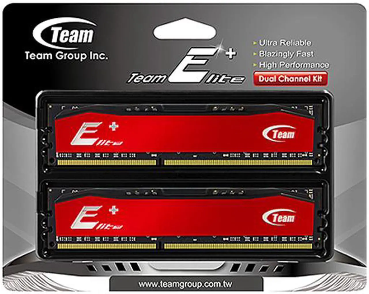 Alt view image 2 of 2 - Team Elite Plus 8GB (2 x 4GB) DDR3 1333 (PC3 10600) Desktop Memory Model TPRD38G1333HC9DC01