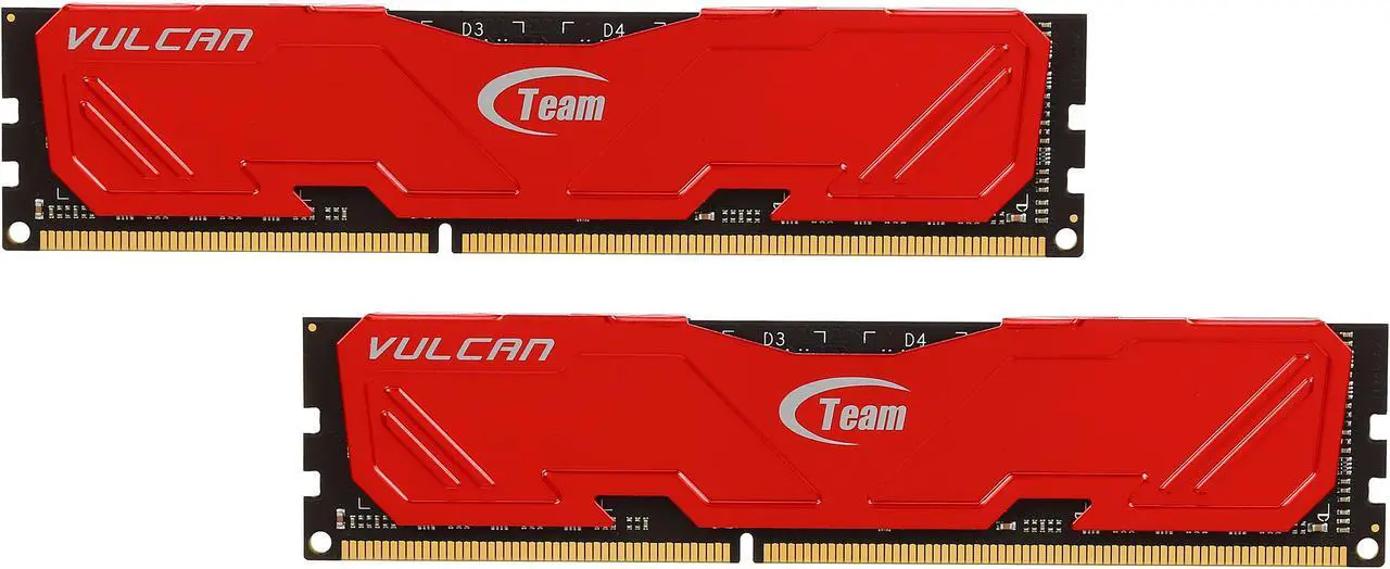 Main image of Team Vulcan 16GB (2 x 8GB) DDR3 1600 (PC3 12800) Desktop Memory Model TXD316G1600HC9DC-V