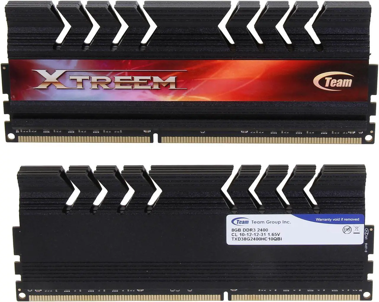 Alt view image 2 of 3 - Team Xtreem 16GB (2 x 8GB) DDR3 2400 (PC3 19200) Desktop Memory Model TXD316G2400HC10QDC01
