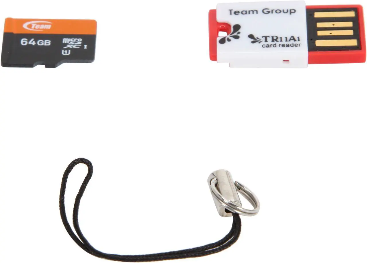 Alt view image 5 of 5 - Team Xtreem 64GB microSDXC Flash Card With Card Reader Model TUSDX64GUHS30