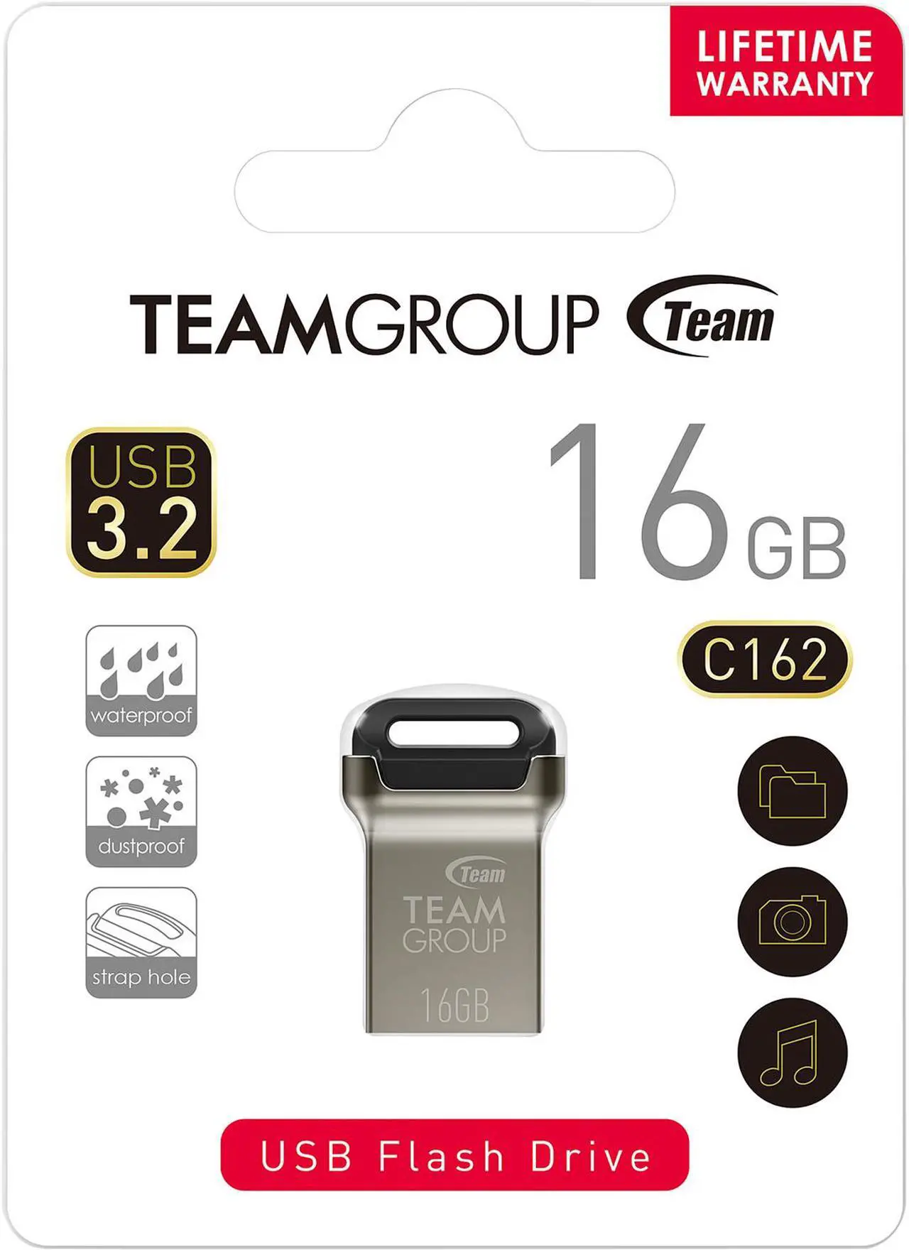 Alt view image 4 of 4 - Team 16GB C162 USB 3.2 Gen1 Flash Drive (TC162316GB01)