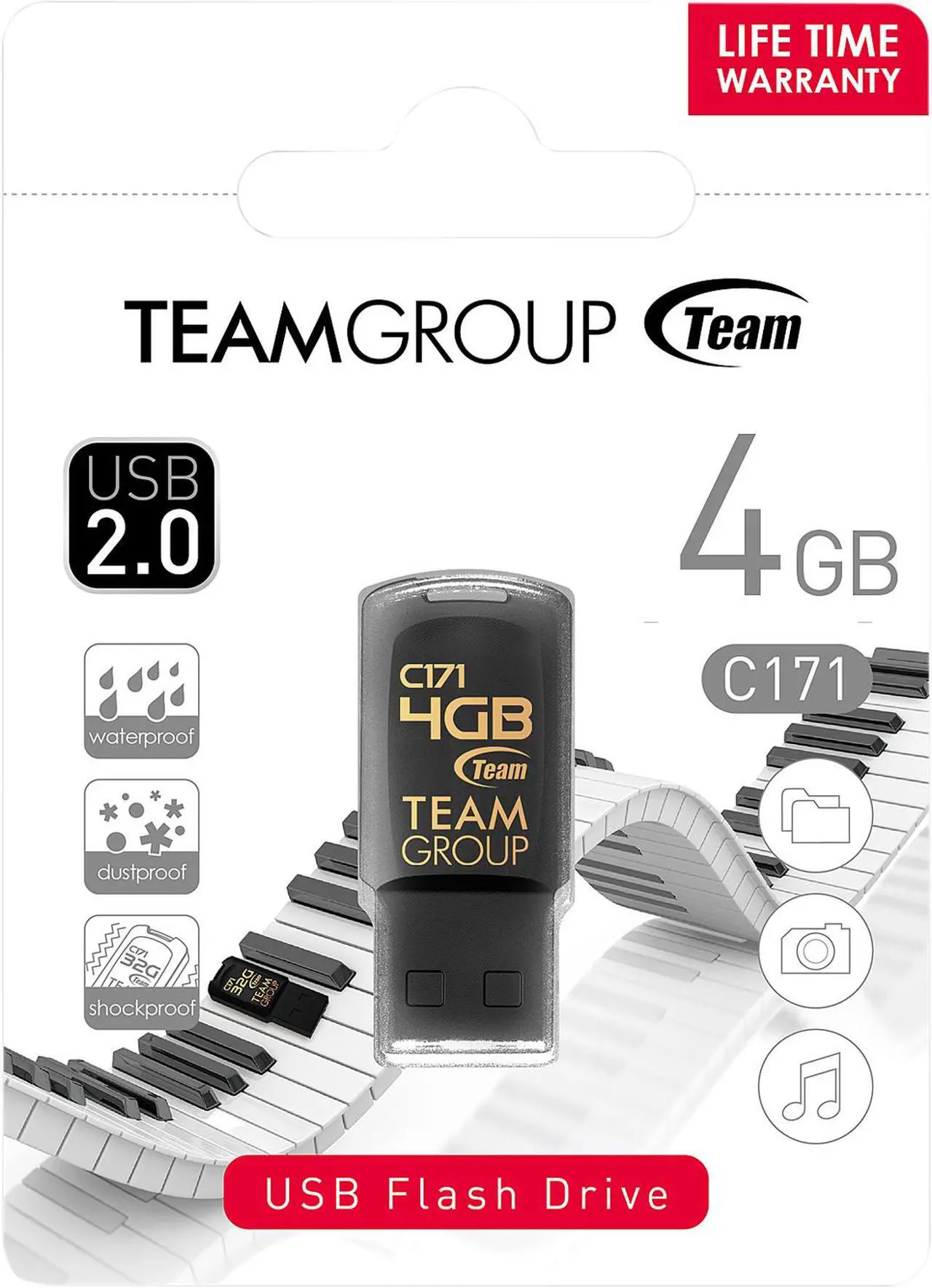 Alt view image 3 of 3 - Team Group 4GB C171 USB 2.0 Flash Drive (TC1714GB01)
