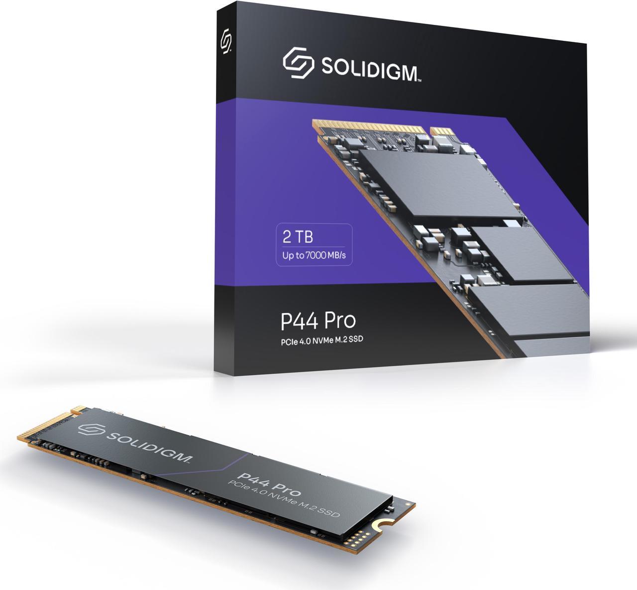 Solidigm P44 Pro 2TB M.2 2280 PCIe 4.0 NVMe Gen4 Gaming TLC Internal Solid State Drive (SSD) SSDPFKKW020X7X1