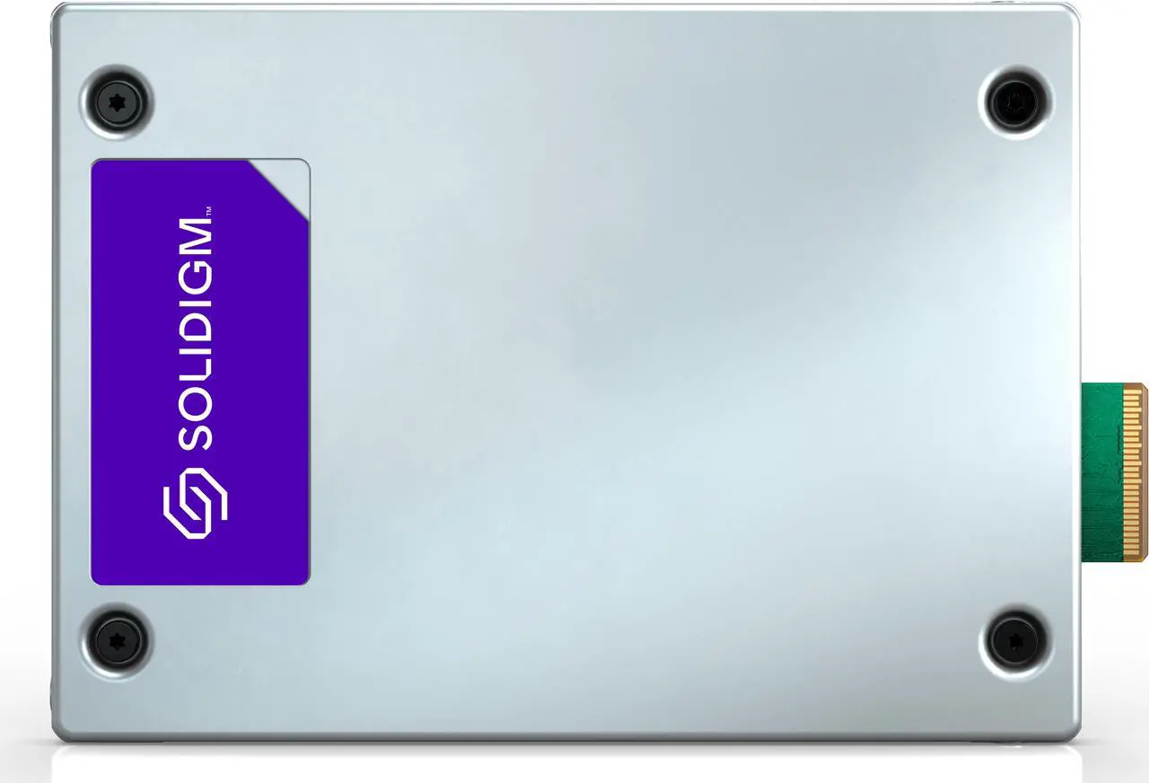 Alt view image 3 of 4 - Solidigm Solid State Drive D5-P5430 Series (30.72 TB, E3.S 7.5mm PCIe 4.0 x4, 3D5, QLC) Generic Opal Single Pack Data Center / Server / Internal SSD (SBFPFABU307TOP1)