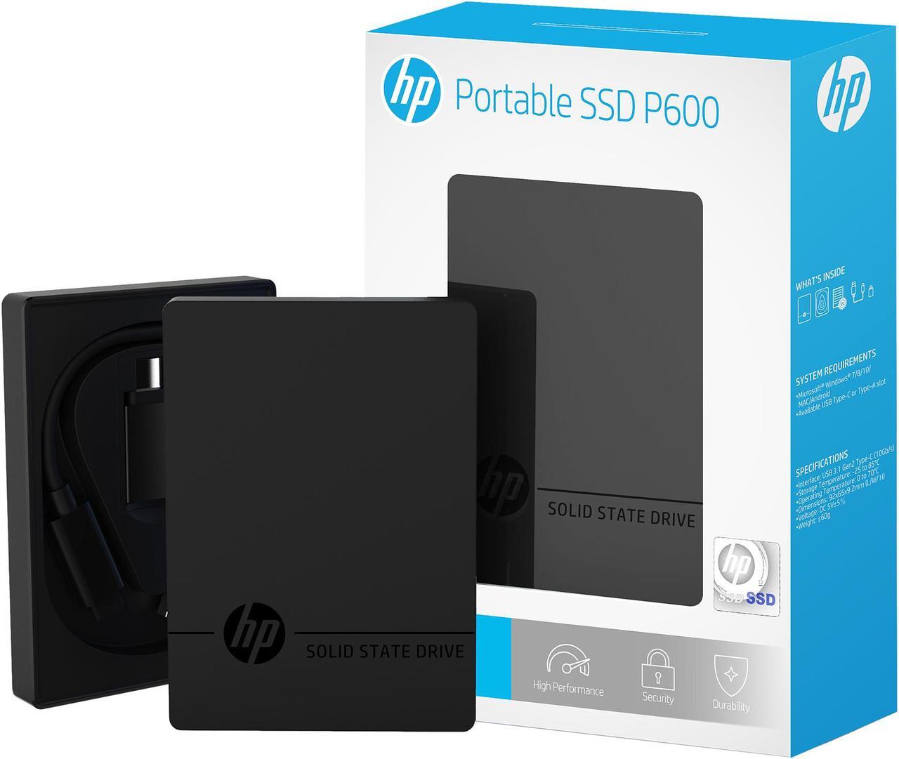 Alt view image 8 of 8 - HP P600 500GB USB 3.1 Gen2 Type-C External Solid State Drive