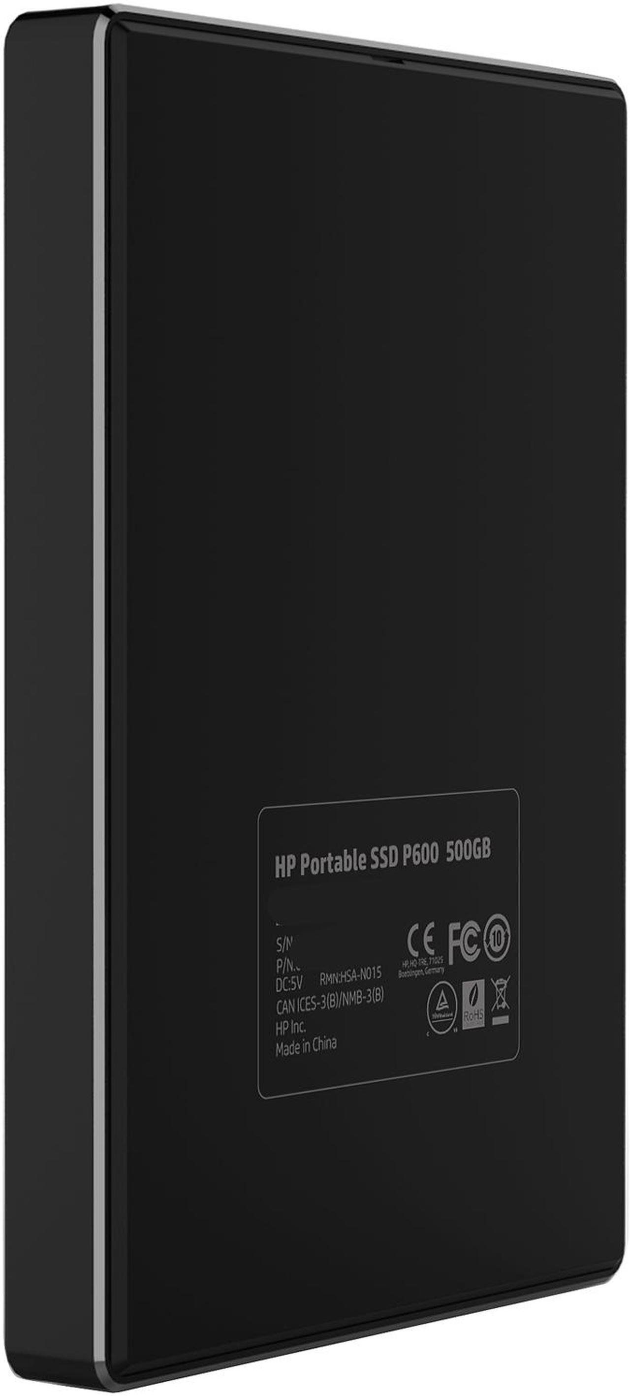 Alt view image 4 of 8 - HP P600 500GB USB 3.1 Gen2 Type-C External Solid State Drive