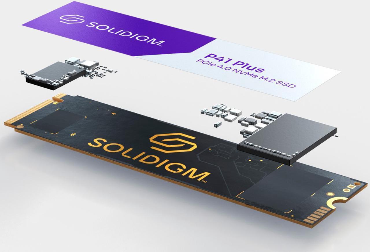 Alt view image 3 of 8 - Solidigm P41 Plus 2TB M.2 2280 PCIe 4.0 NVMe Gen4 Internal Solid State Drive (SSD) SSDPFKNU020TZX1