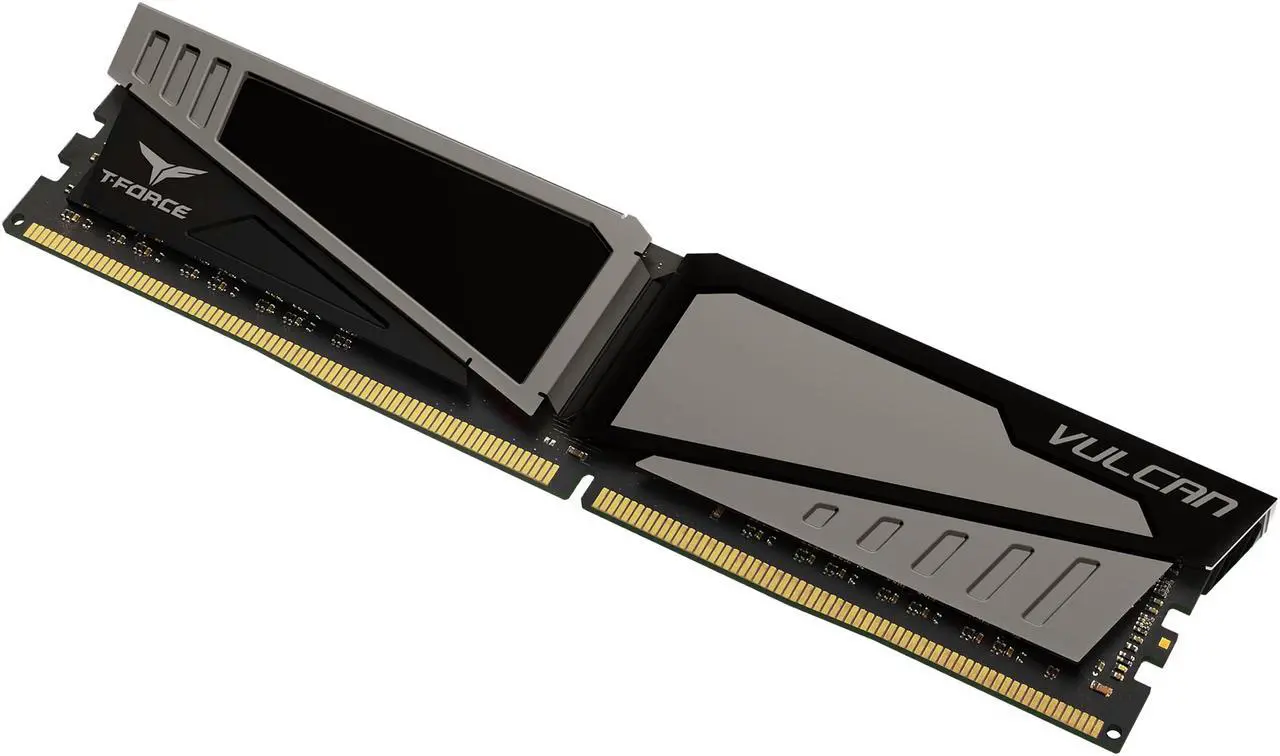Alt view image 2 of 5 - Team T-Force Vulcan 8GB DDR4 2666 (PC4 21300) Desktop Memory Model TLGD48G2666HC15B01