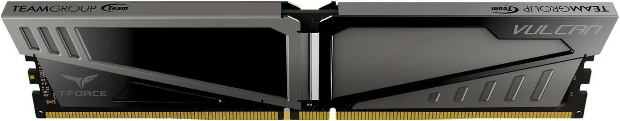 Alt view image 4 of 5 - Team T-Force Vulcan 8GB DDR4 2666 (PC4 21300) Desktop Memory Model TLGD48G2666HC15B01