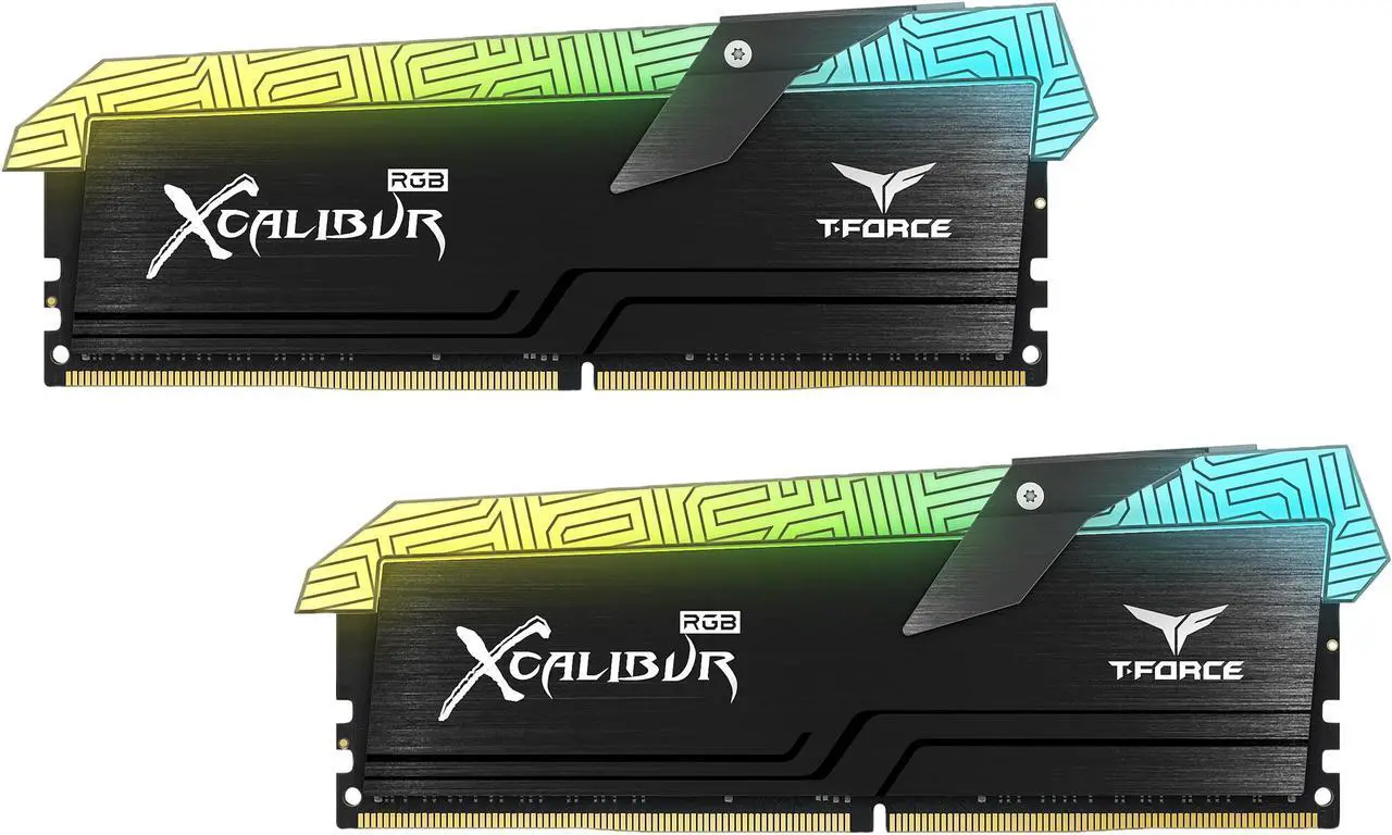 Main image of Team T-FORCE XCALIBUR RGB 16GB (2 x 8GB) DDR4 3600 (PC4 28800) Desktop Memory - Special Edition Model TF6D416G3600HC18EDC01